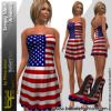 Short dress simply mesh America