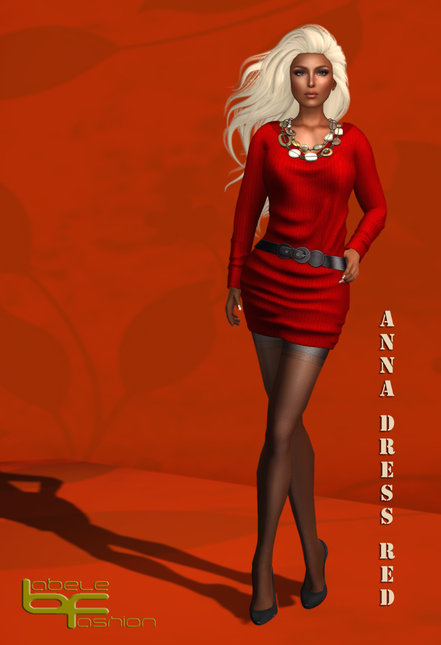 anna dress red promo