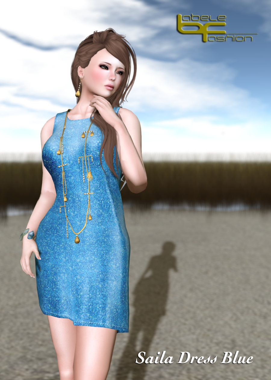 saila dress blue promo