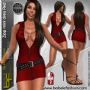 box zipp minidress red